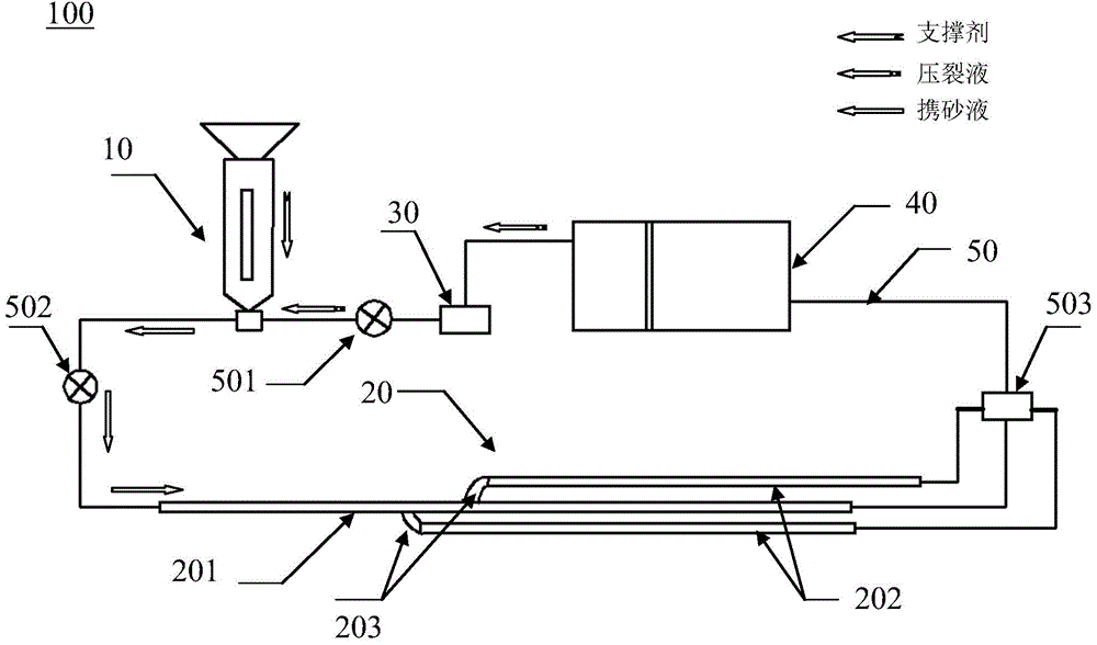 Large-size and multi-crack simulation device and method for propping agent transportation