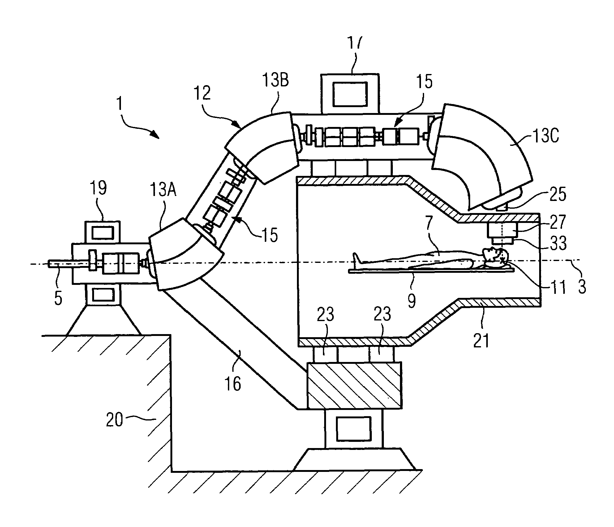 Gantry system for a particle therapy facility