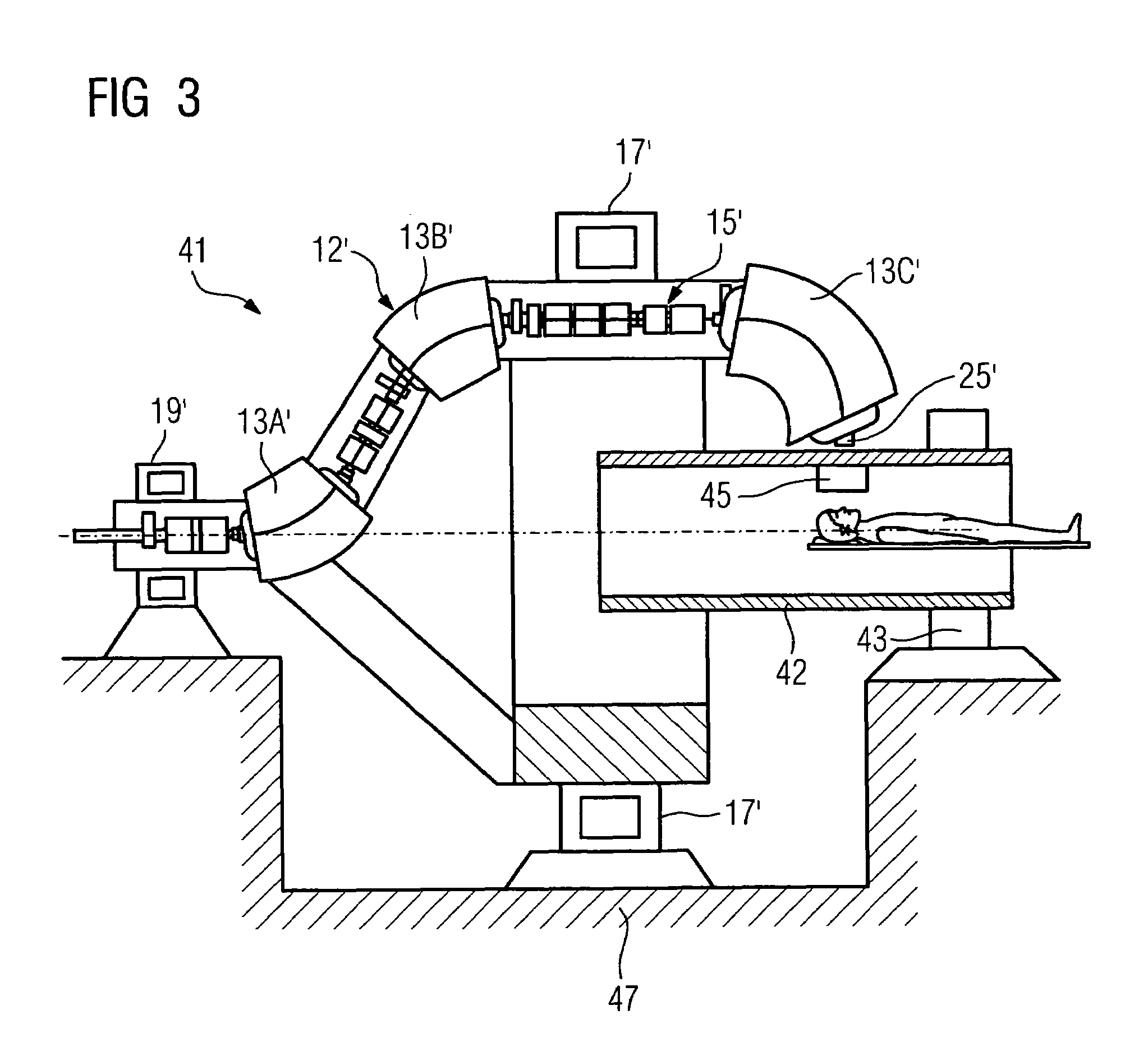 Gantry system for a particle therapy facility