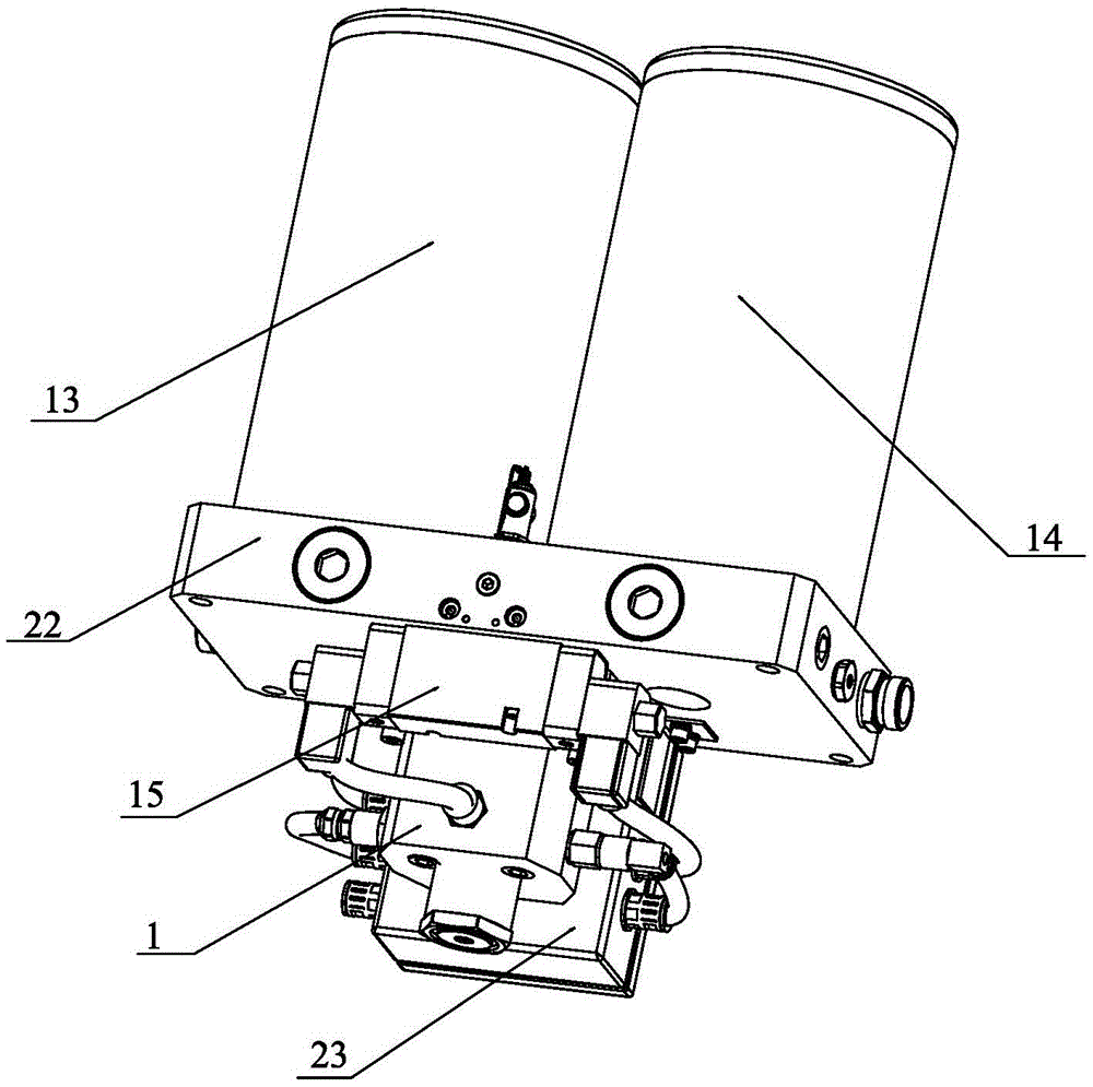 An adsorption double-tower drying device