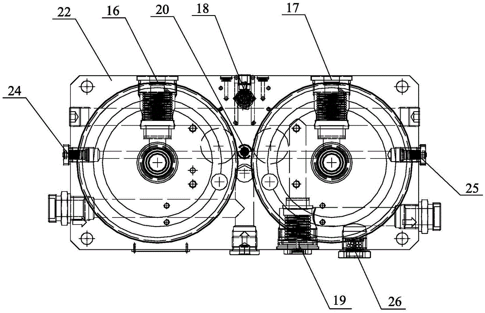 An adsorption double-tower drying device