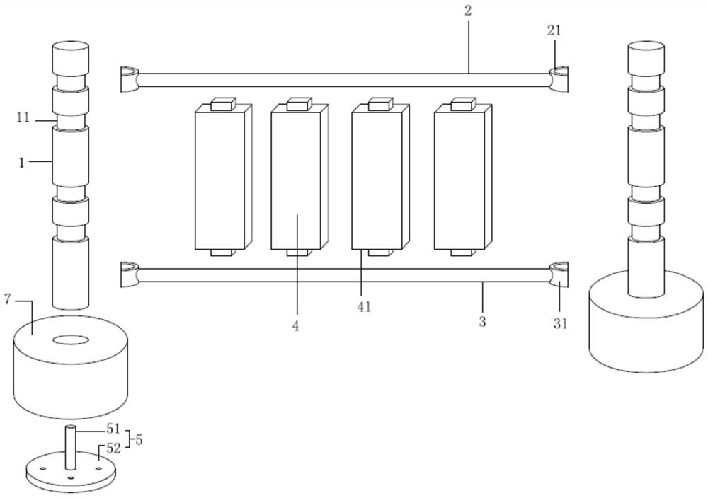 Fabricated fence mounting structure with hidden mounting structure