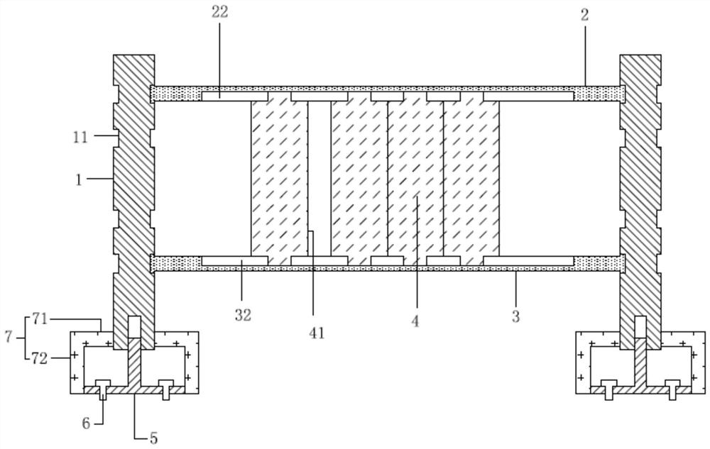 Fabricated fence mounting structure with hidden mounting structure