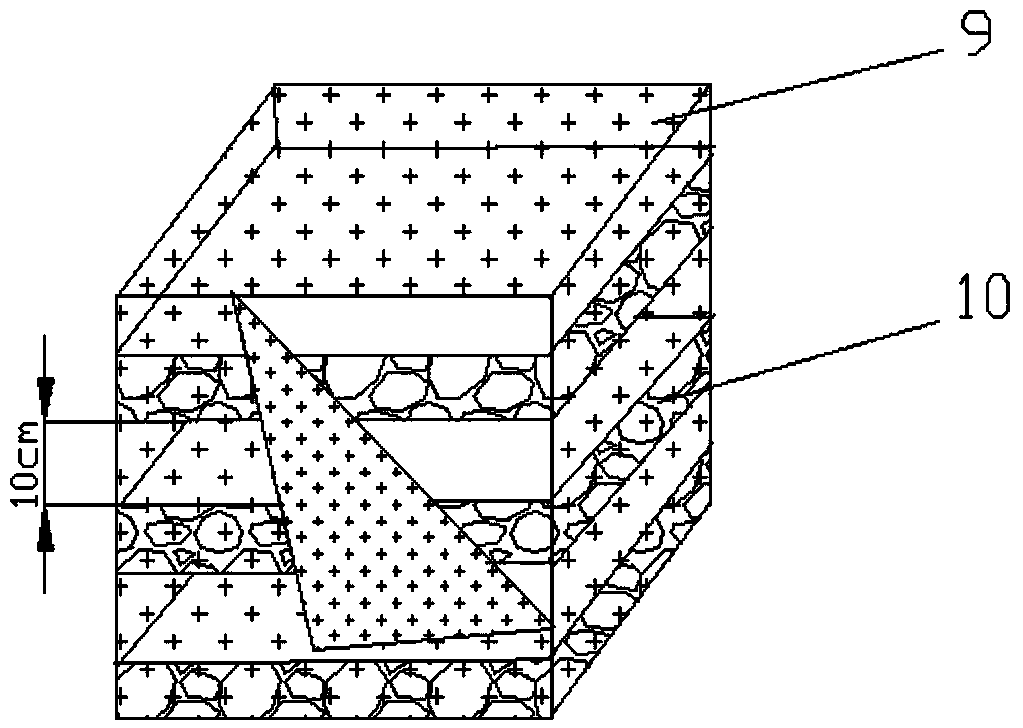 Quasi-ecological corbicula fluminea surface-flow constructed wetland and operating method thereof