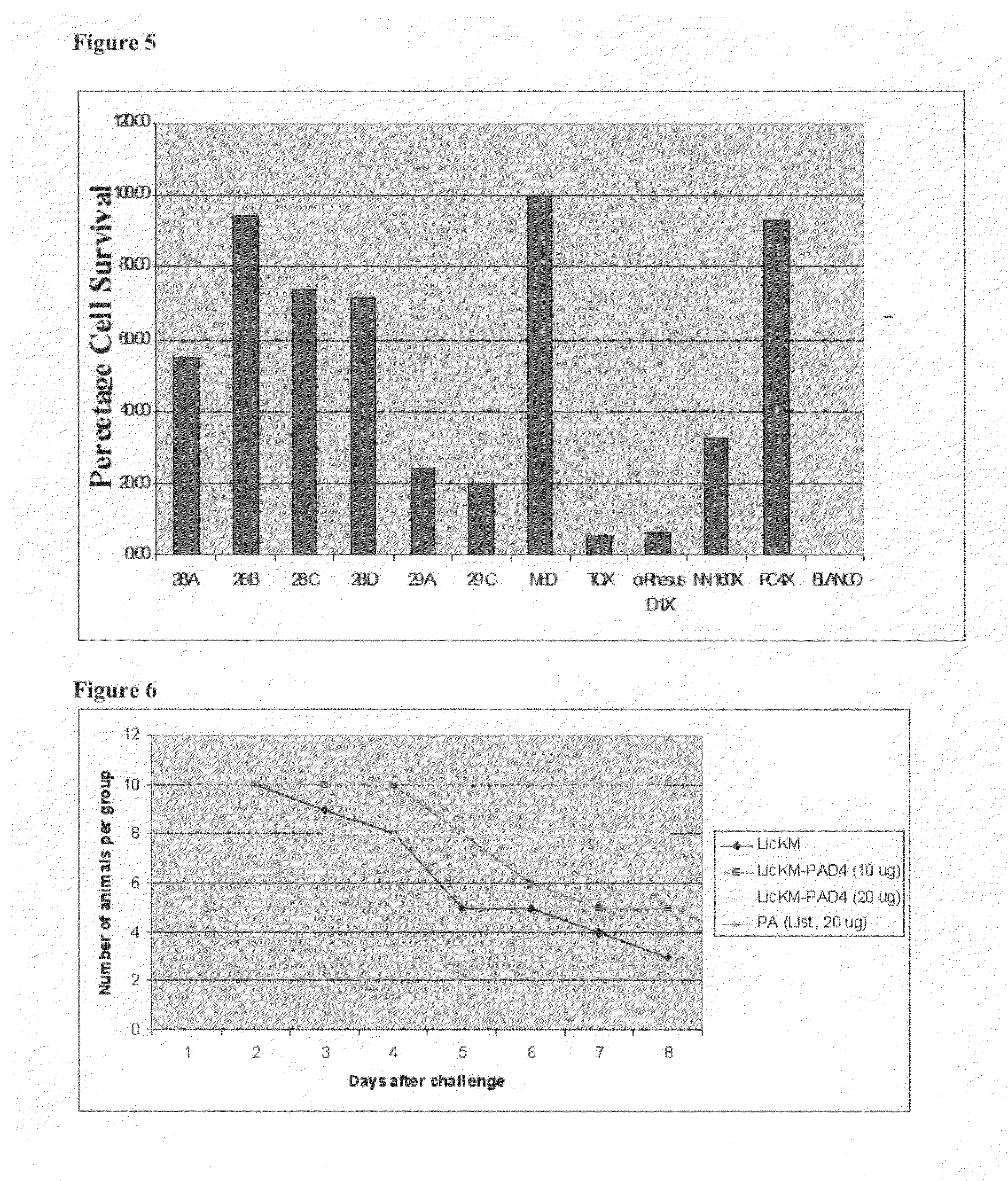 Bacillus anthracis antigens, vaccine compositions, and related methods