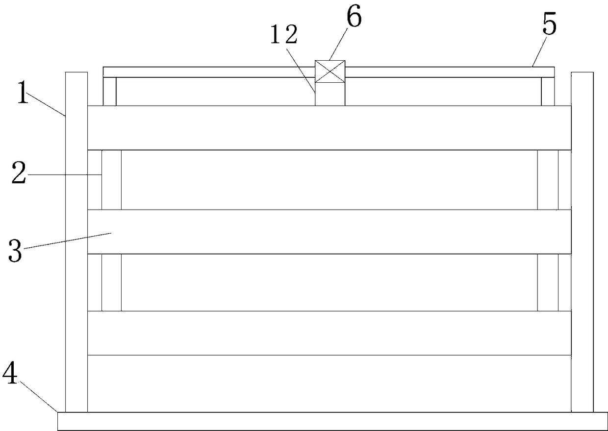 Chinese herbal medicine planting rack