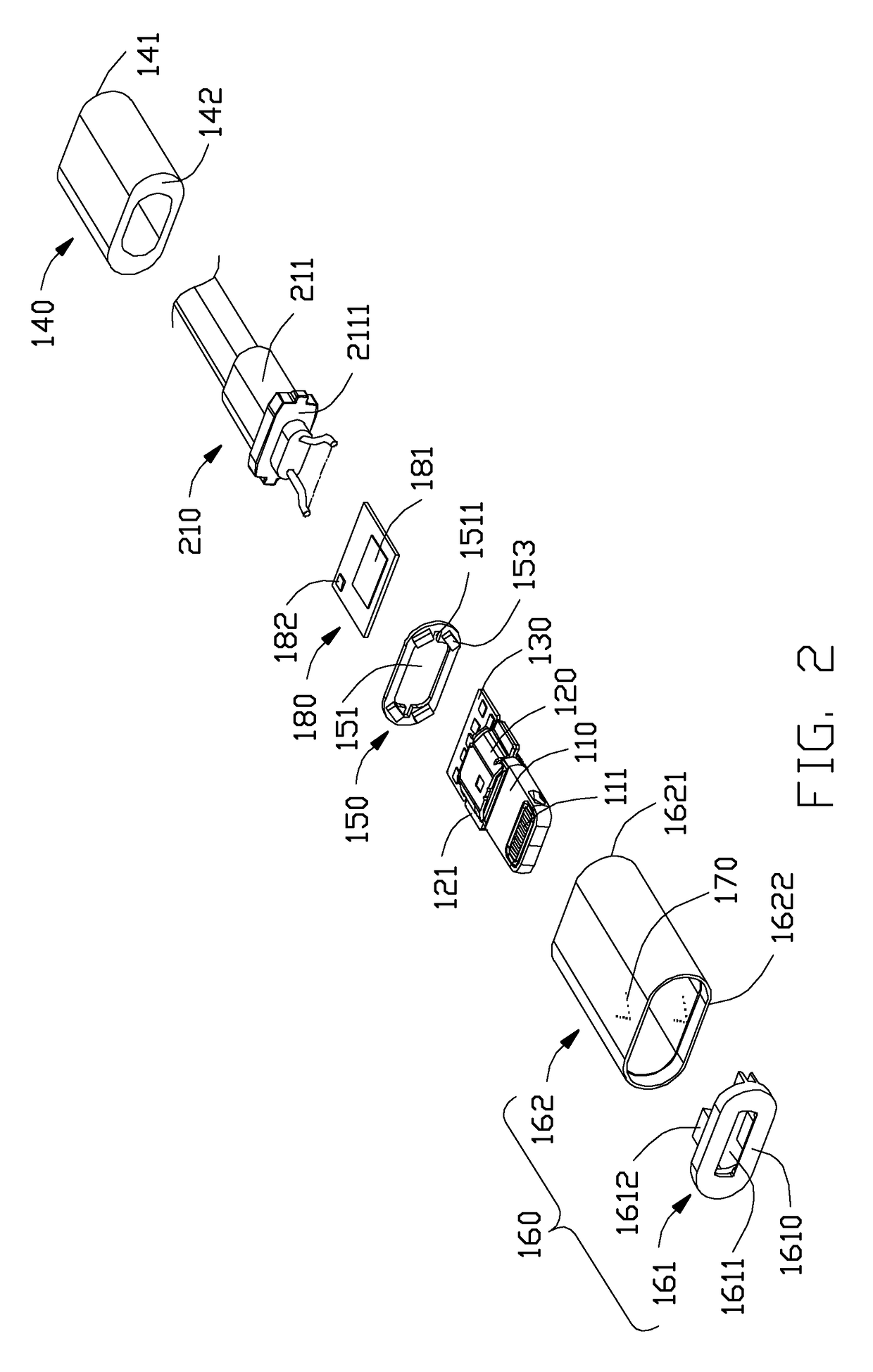 Cable connector assembly with improved indication effect