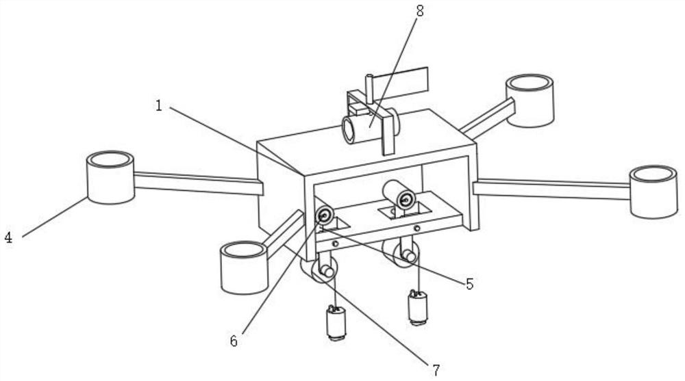 Control platform of unmanned aerial vehicle surveying and mapping device