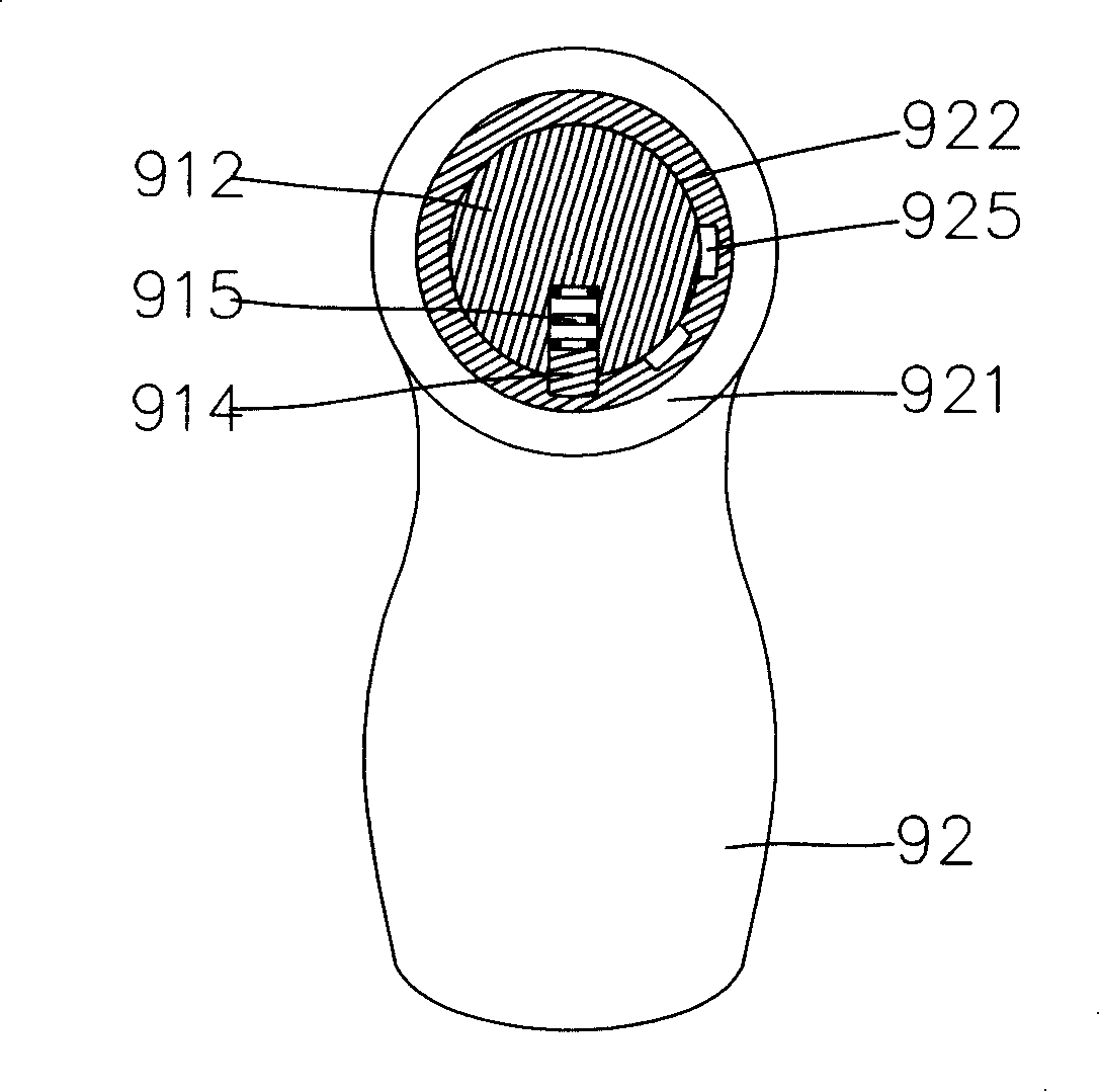 Ratchet screw handle torsion structure