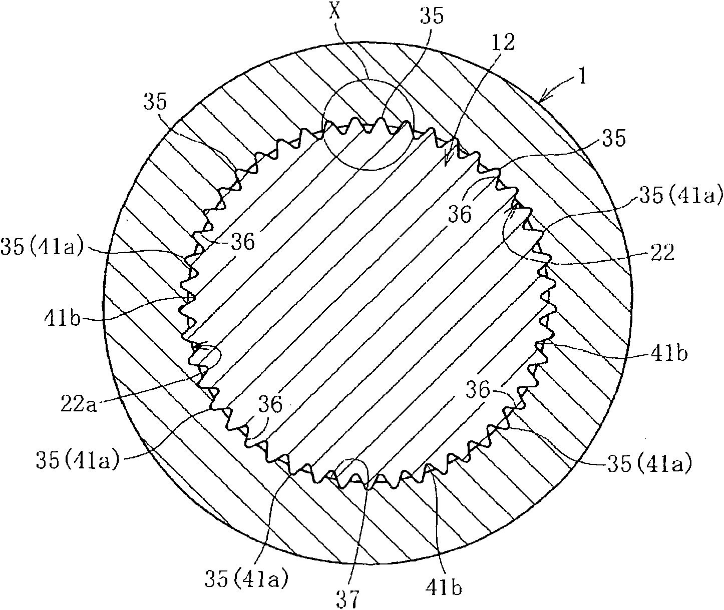 Bearing device for wheel