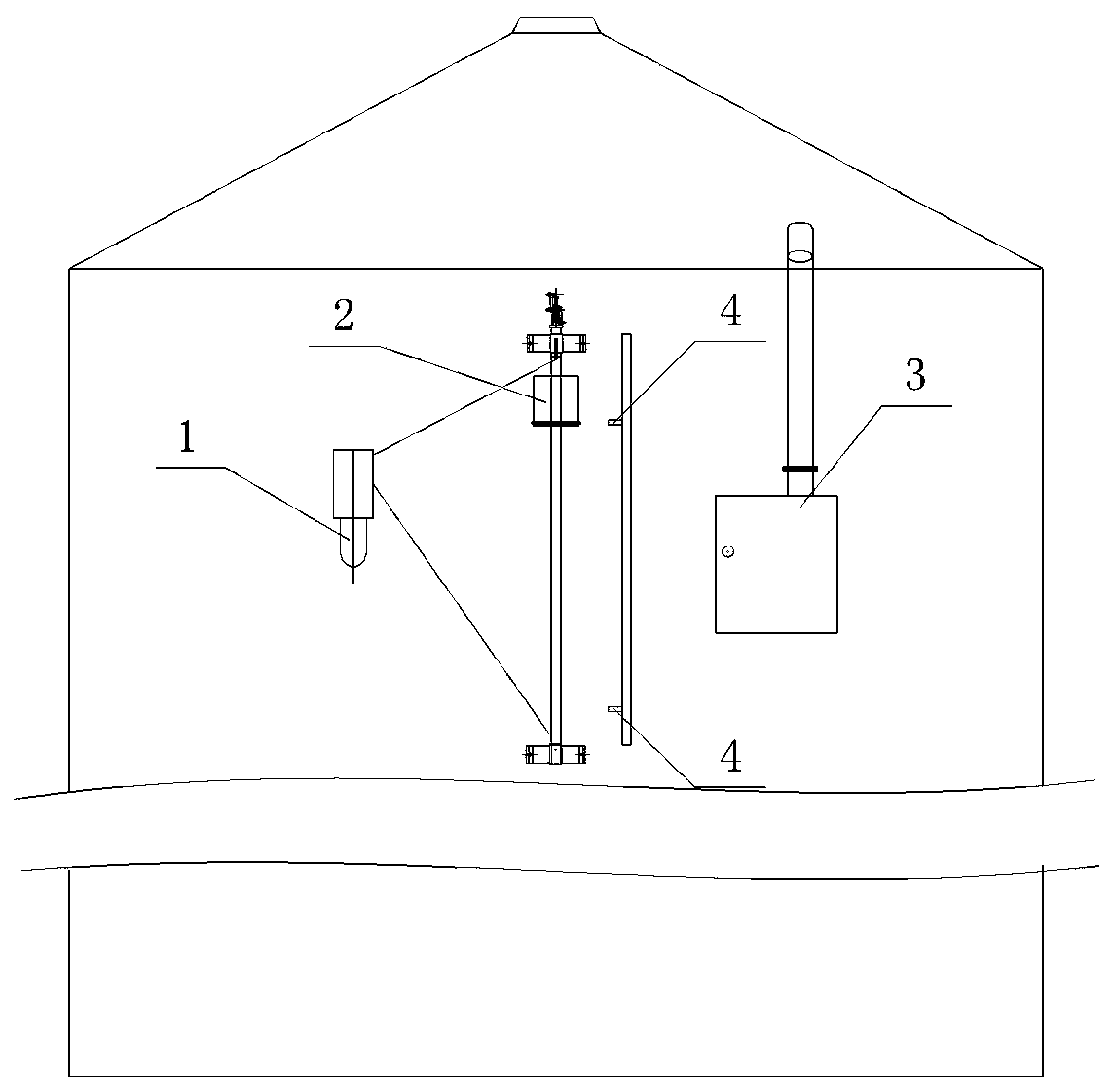 Large-scale sealed type gas and fluid integrated tank body and multiple gas pressure protecting device