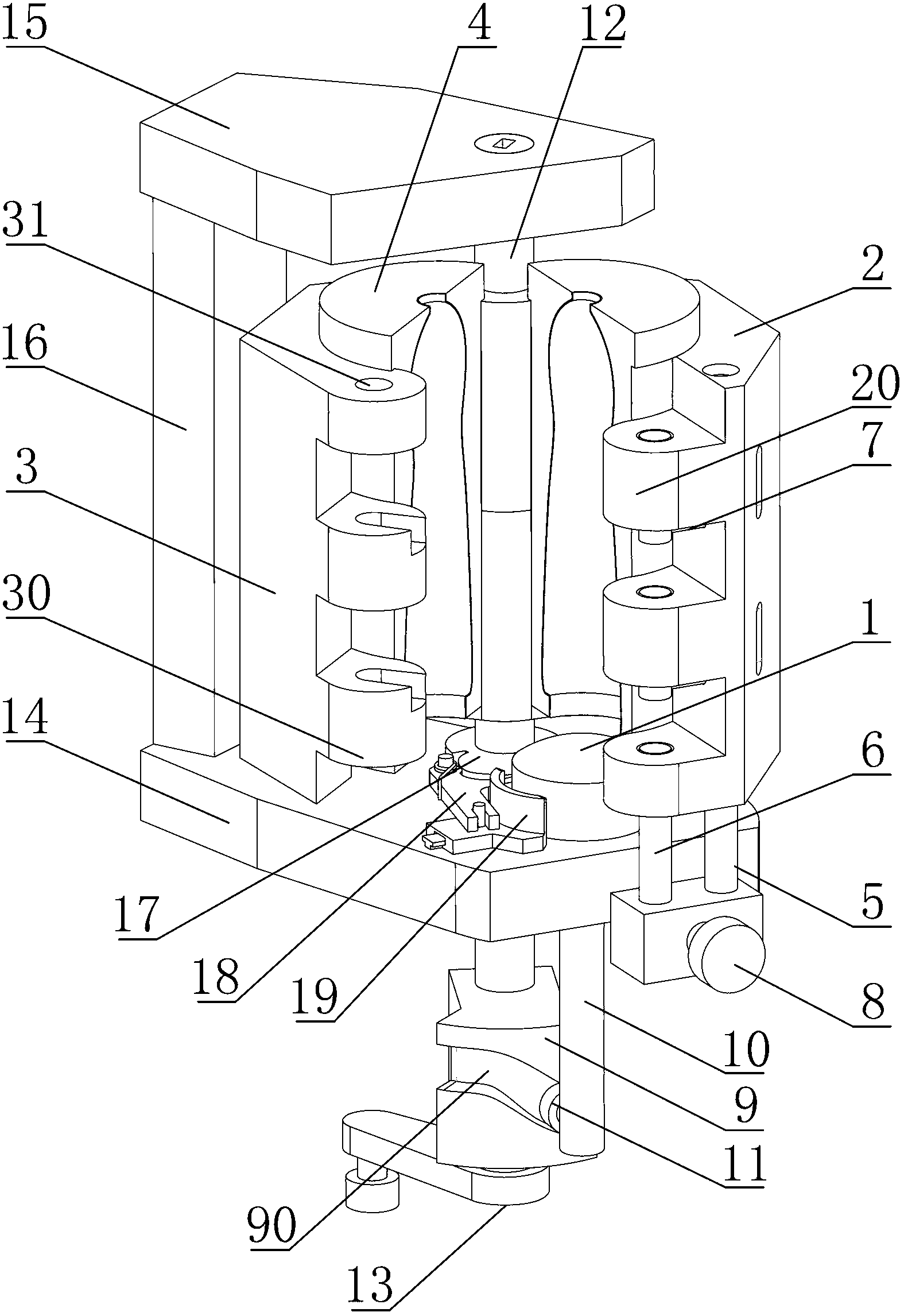 Bottle blowing machine