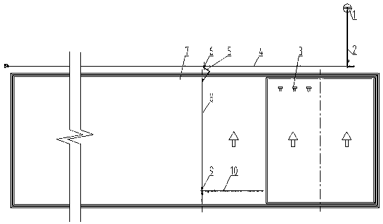 A system and method for building a permanent heap leaching site using a large self-moving bridge-type distributing machine