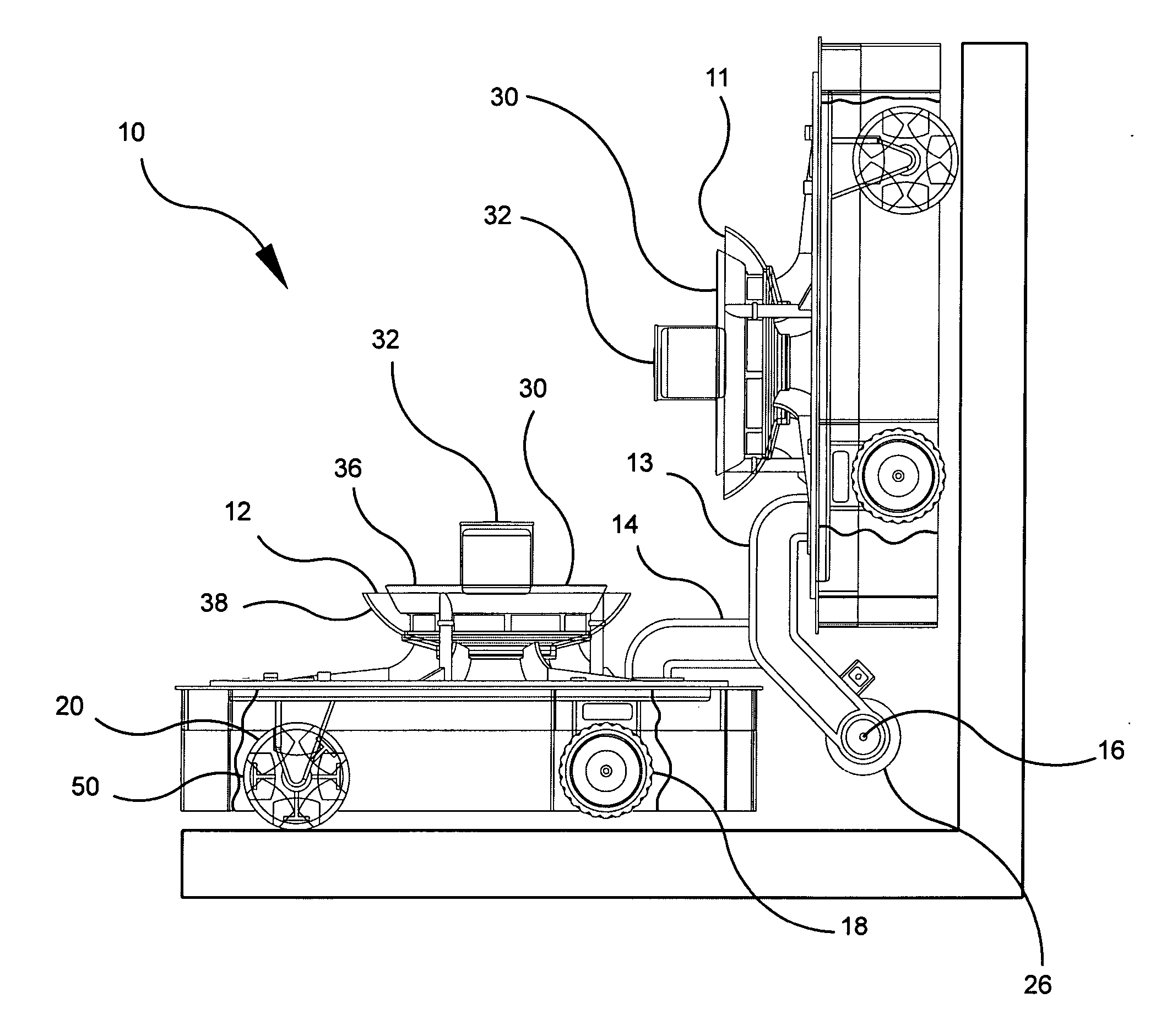 Modular wall climbing robot with transition capability