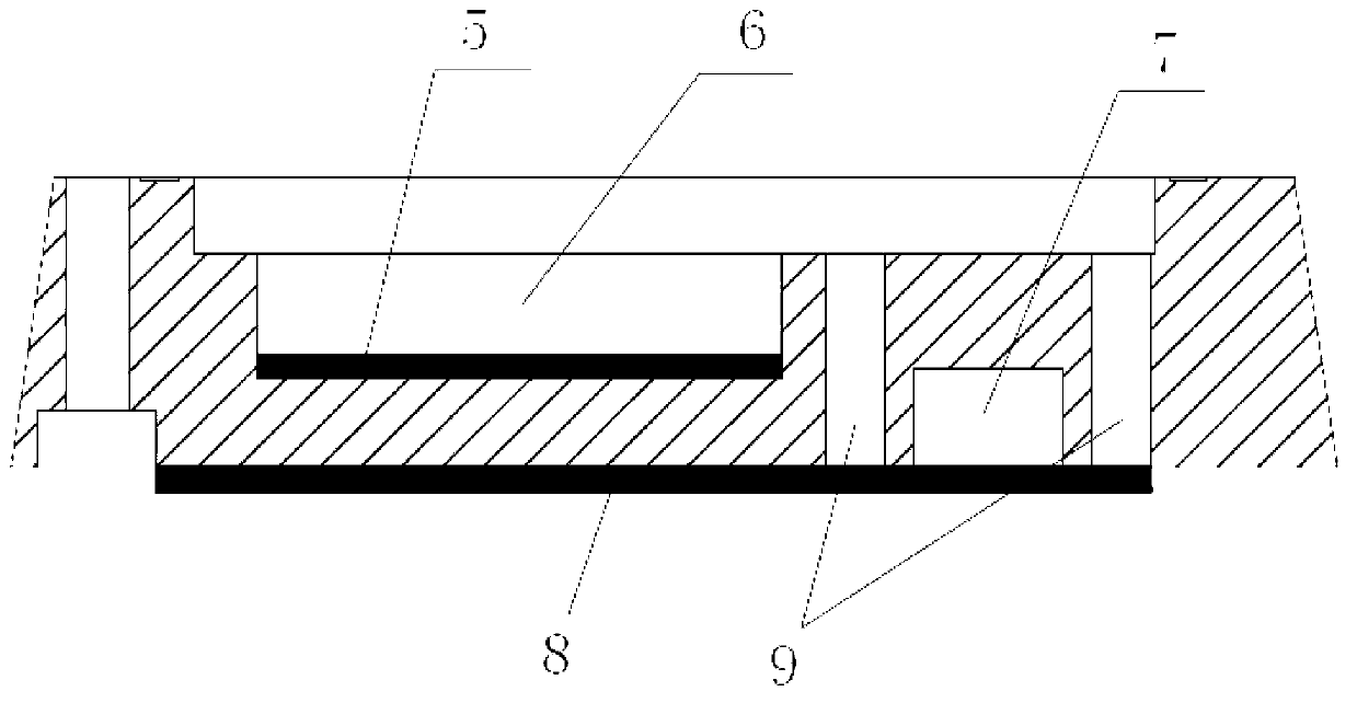 Contact type road condition detecting system