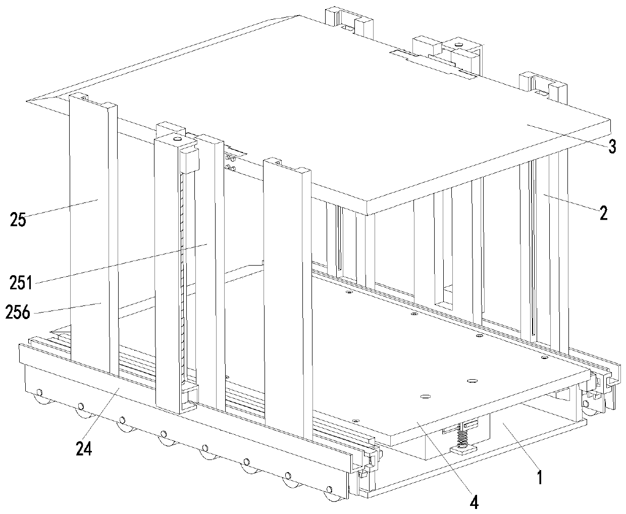 Underground double-layer lifting type intelligent parking platform