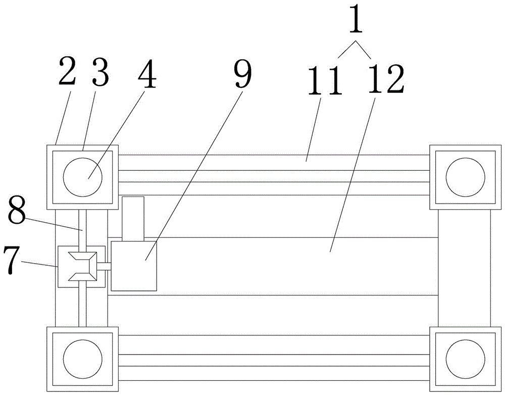 Driving structure of electric lifting table