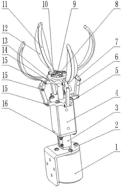 End effector of ball-like fruit picking robot