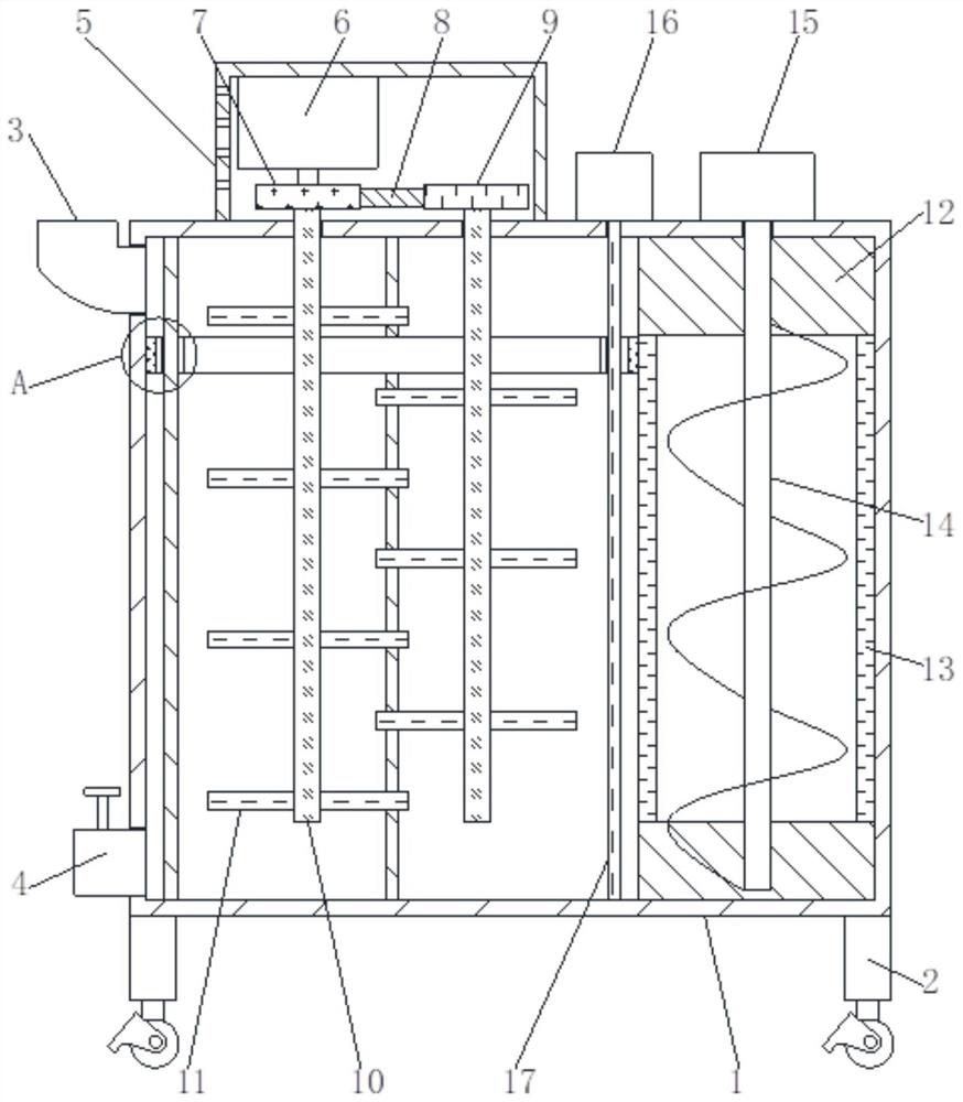 Ceramic raw material stirring device