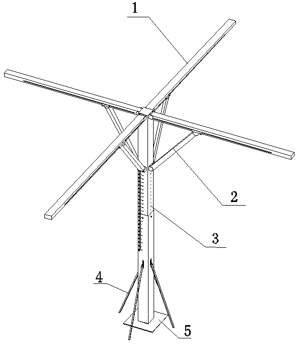 Umbrella formwork support system