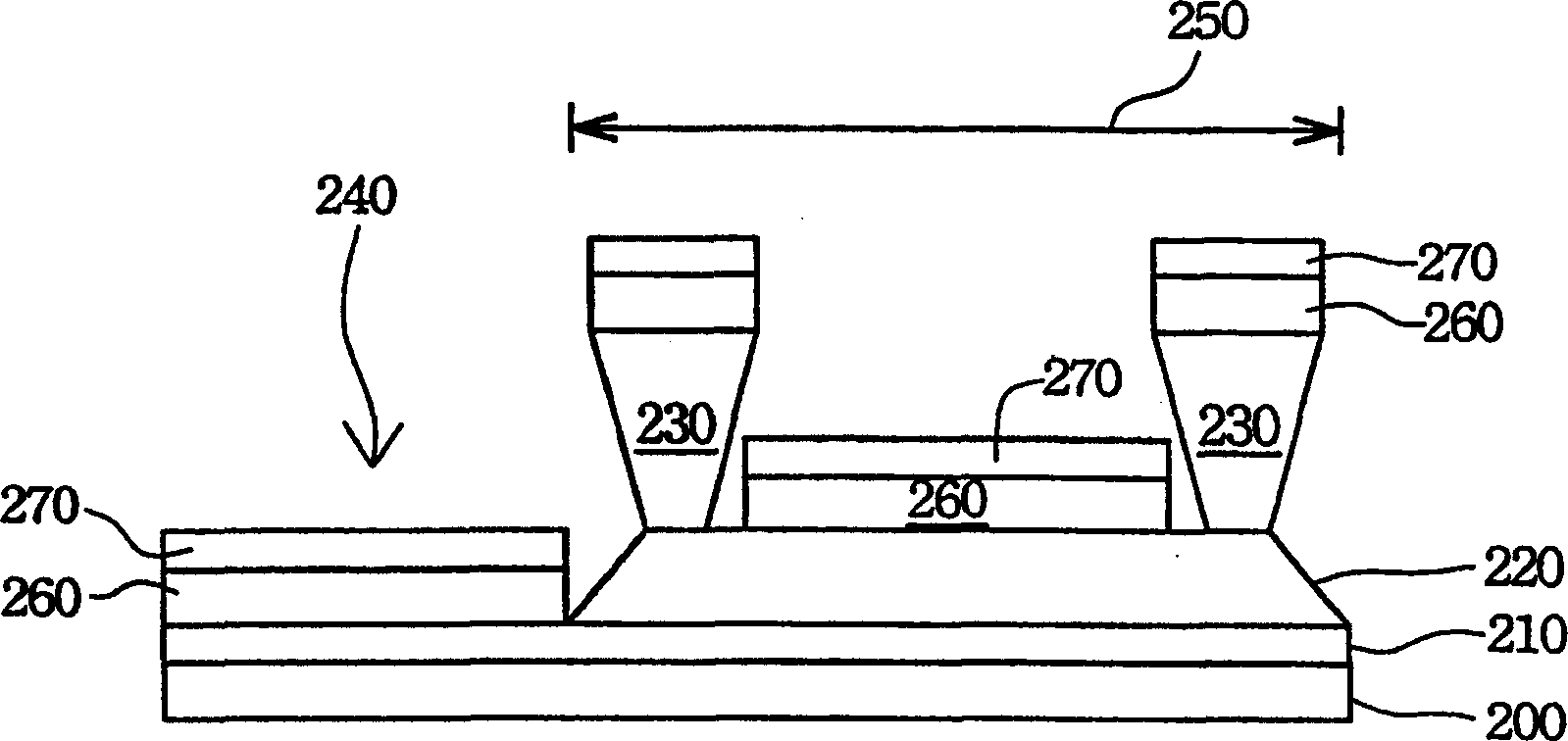 Manufacturing method and structure of organic luminous display panel