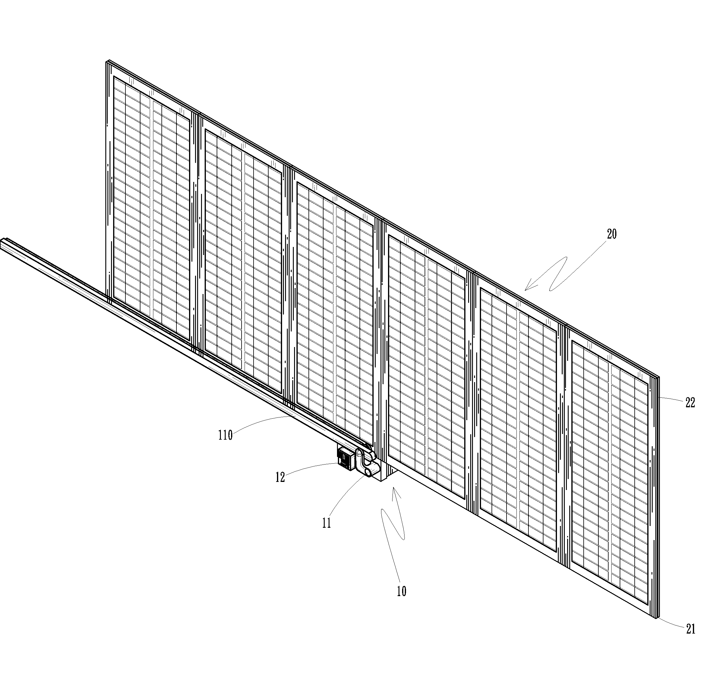 Cleaning apparatus for solar panels