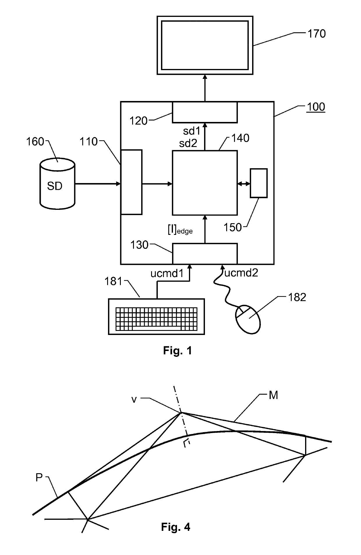 Image processing system and method for interactive contouring of three-dimensional medical data