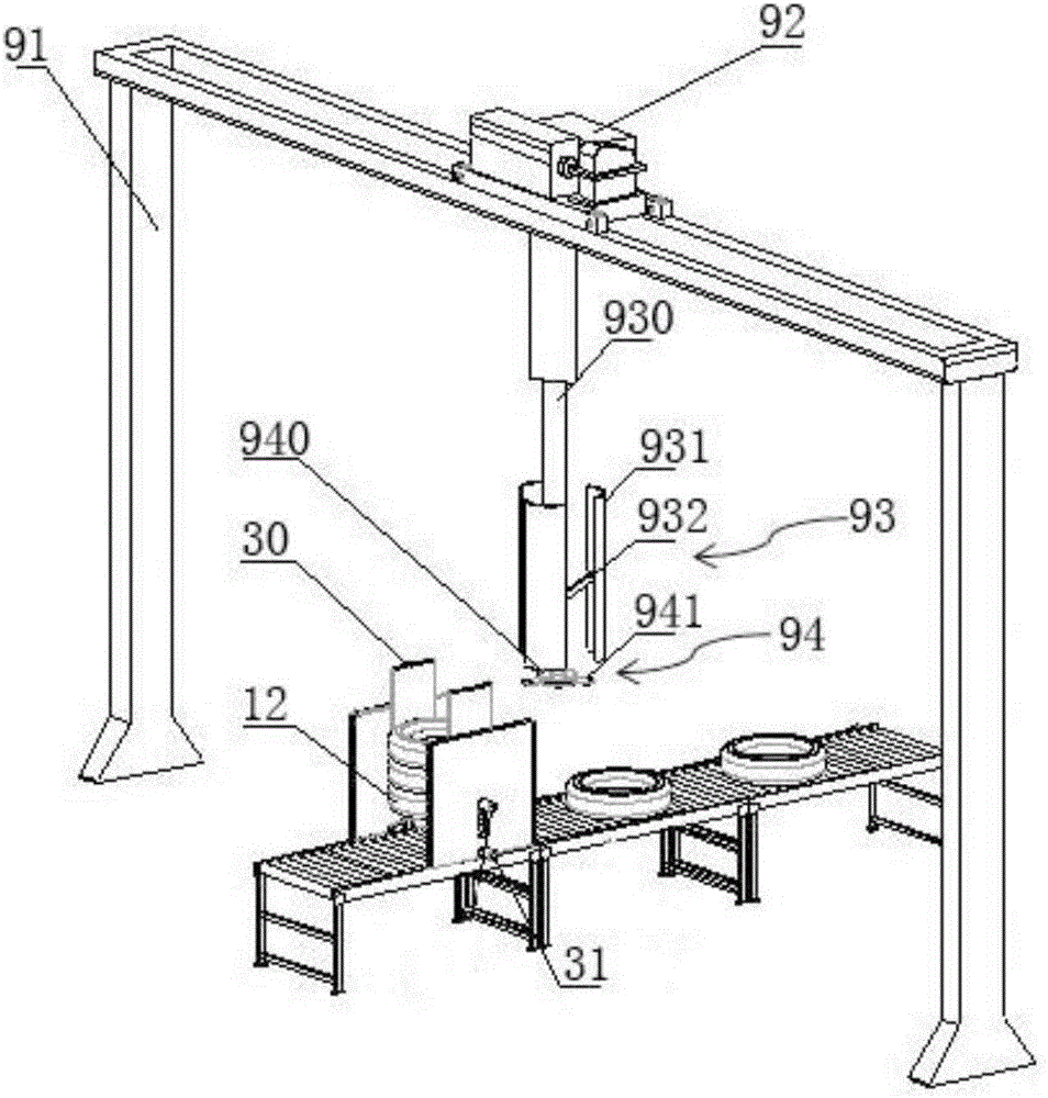 Intelligent stack disassembling system for tire stacks