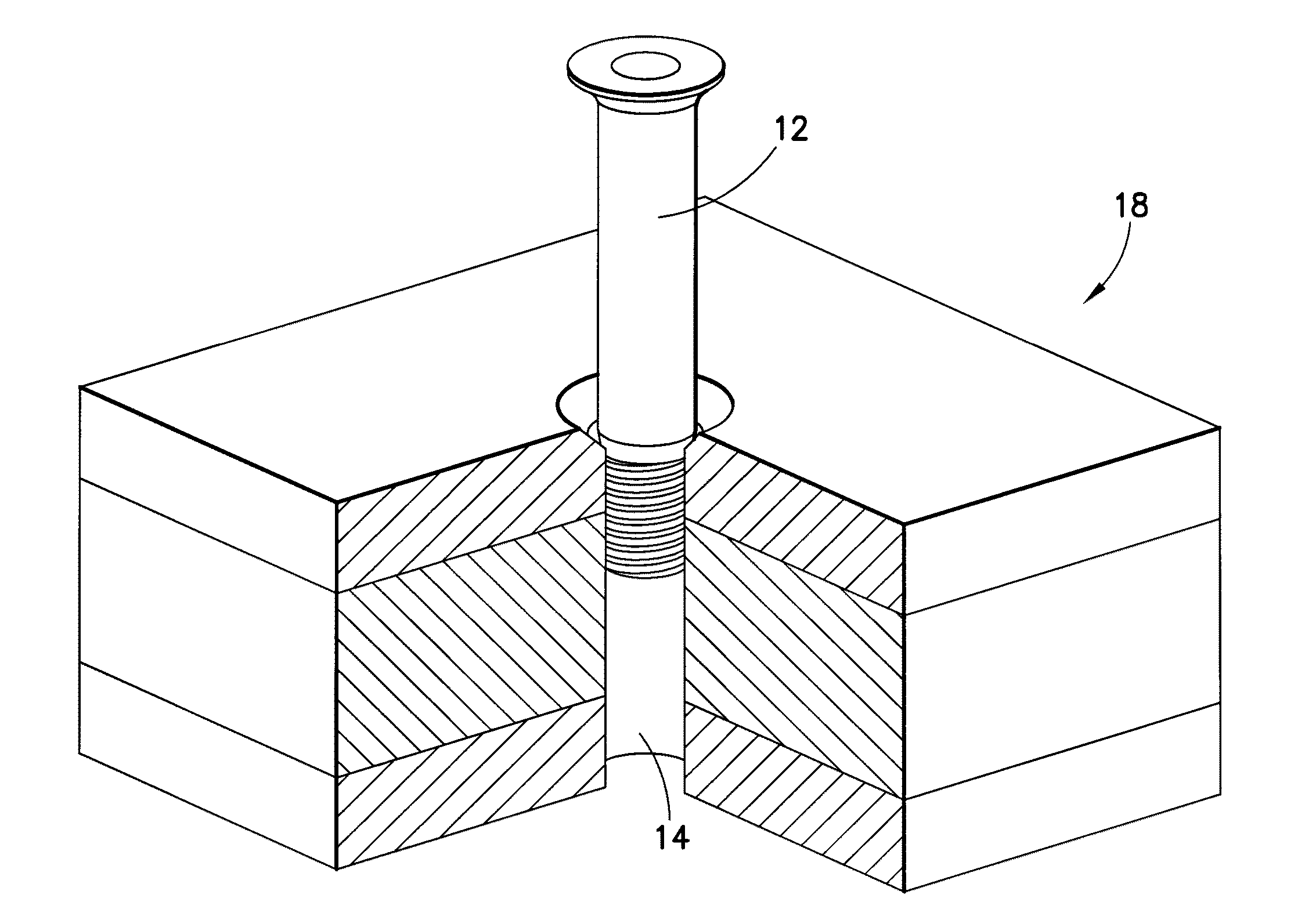 Enhanced conductivity sleeved fastener and method for making same