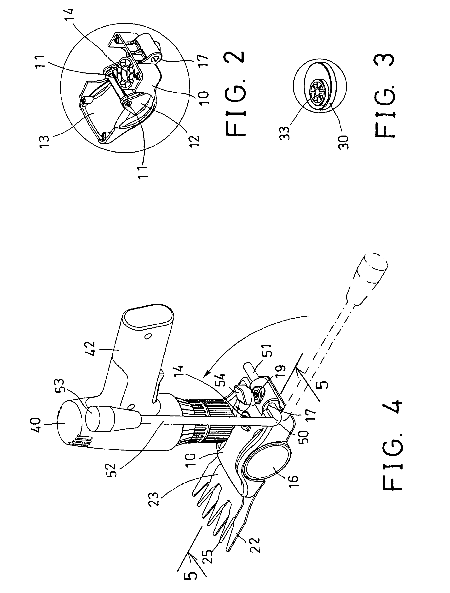 Grass trimmer drivable by power tool