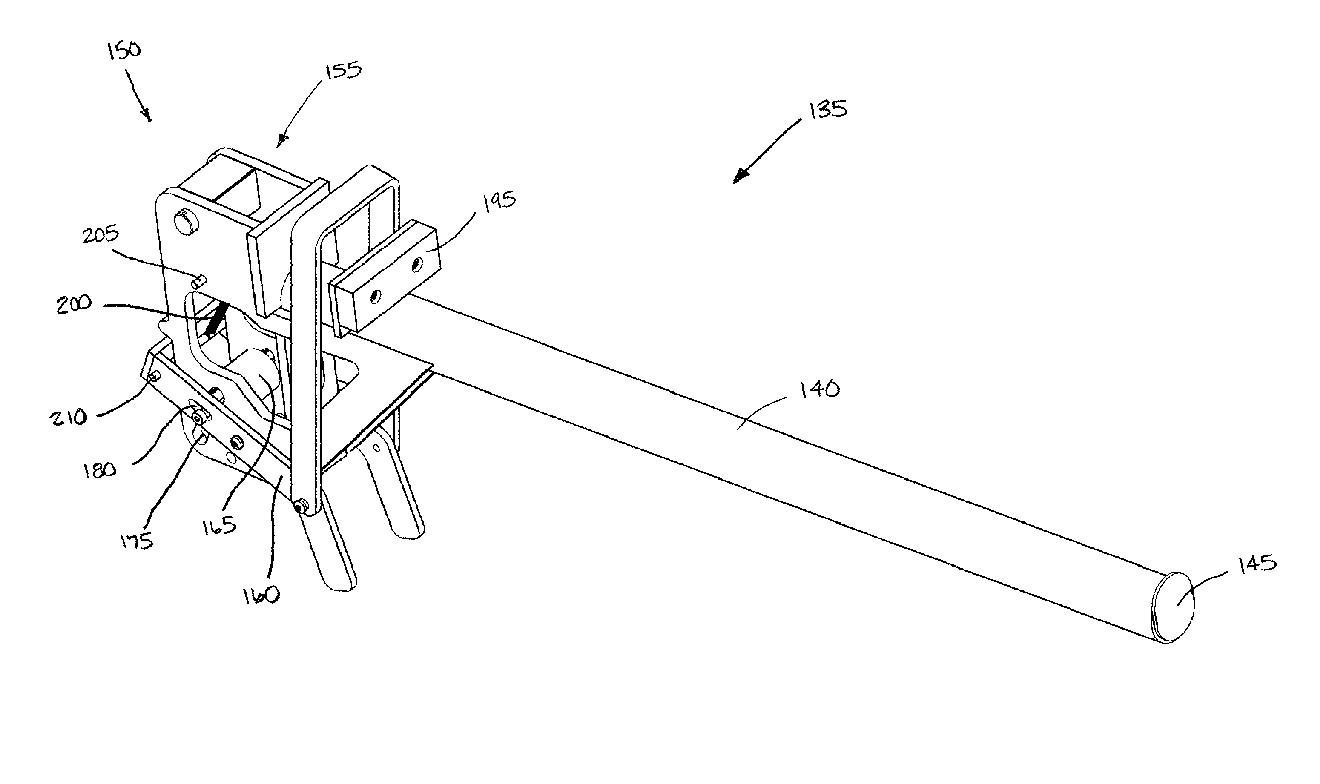 Latching mechanism and repositionable part support device employing said latching mechanism