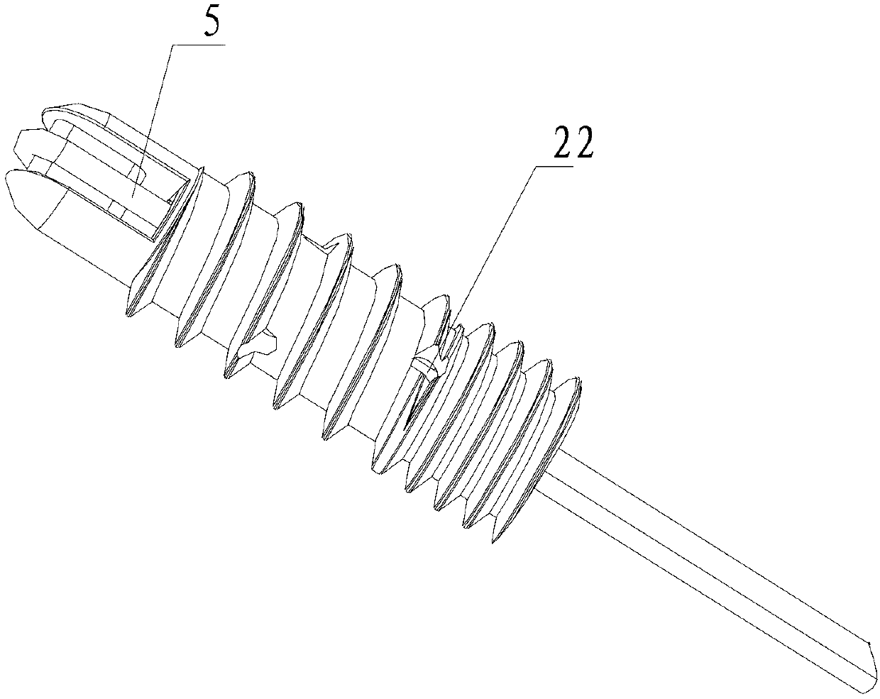 Ligament fastening screw