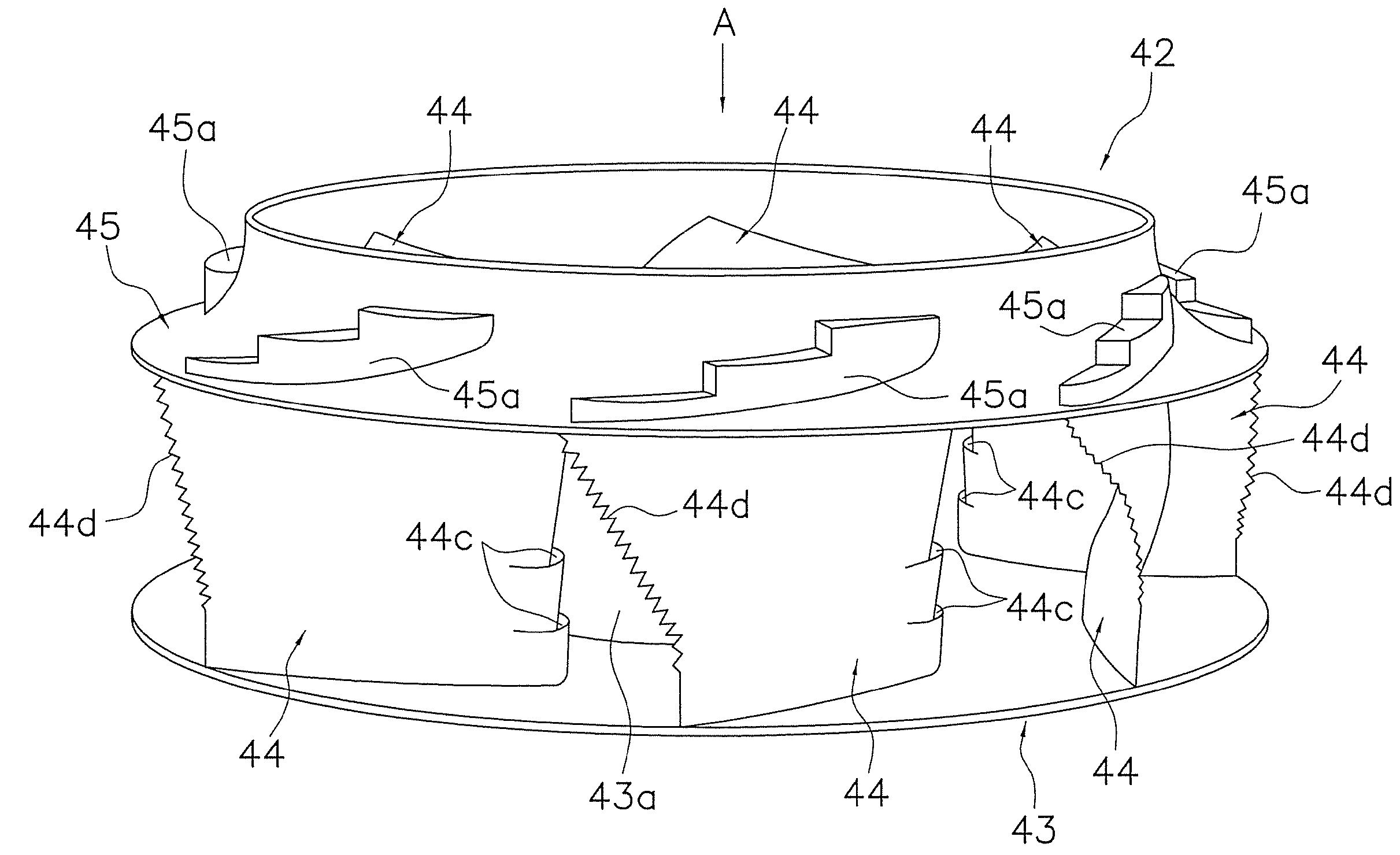 Impeller blade for centrifugal blower, blade-supporting rotator, impeller for centrifugal blower, and method for manufacturing impeller for centrifugal blower