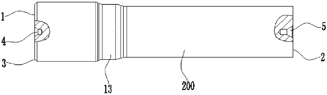 Washing machine shaft and machining method thereof