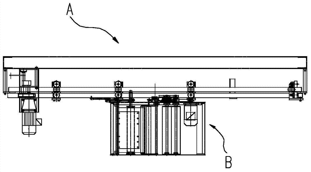 A ring track laminating machine