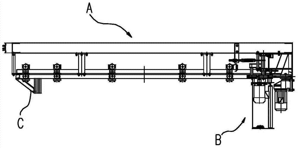 A ring track laminating machine