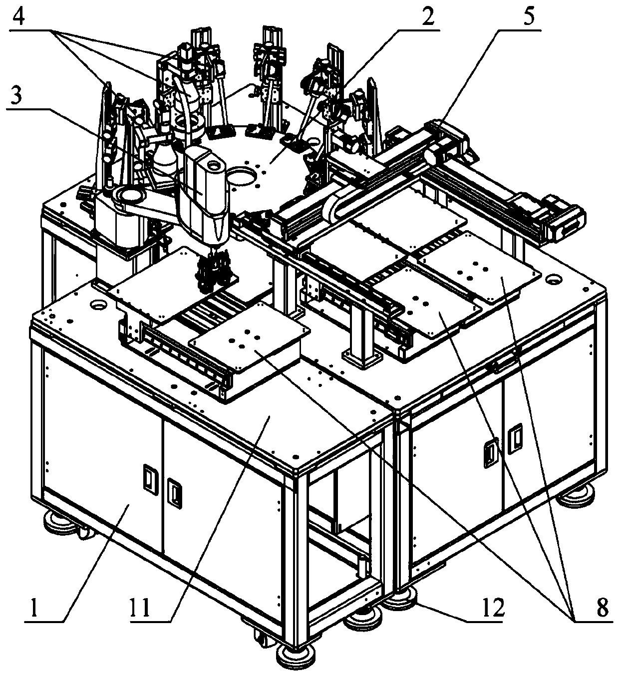 Multi-threaded hole automatic detection machine