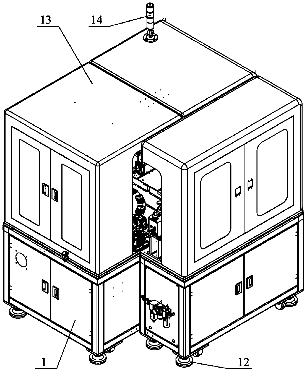 Multi-threaded hole automatic detection machine