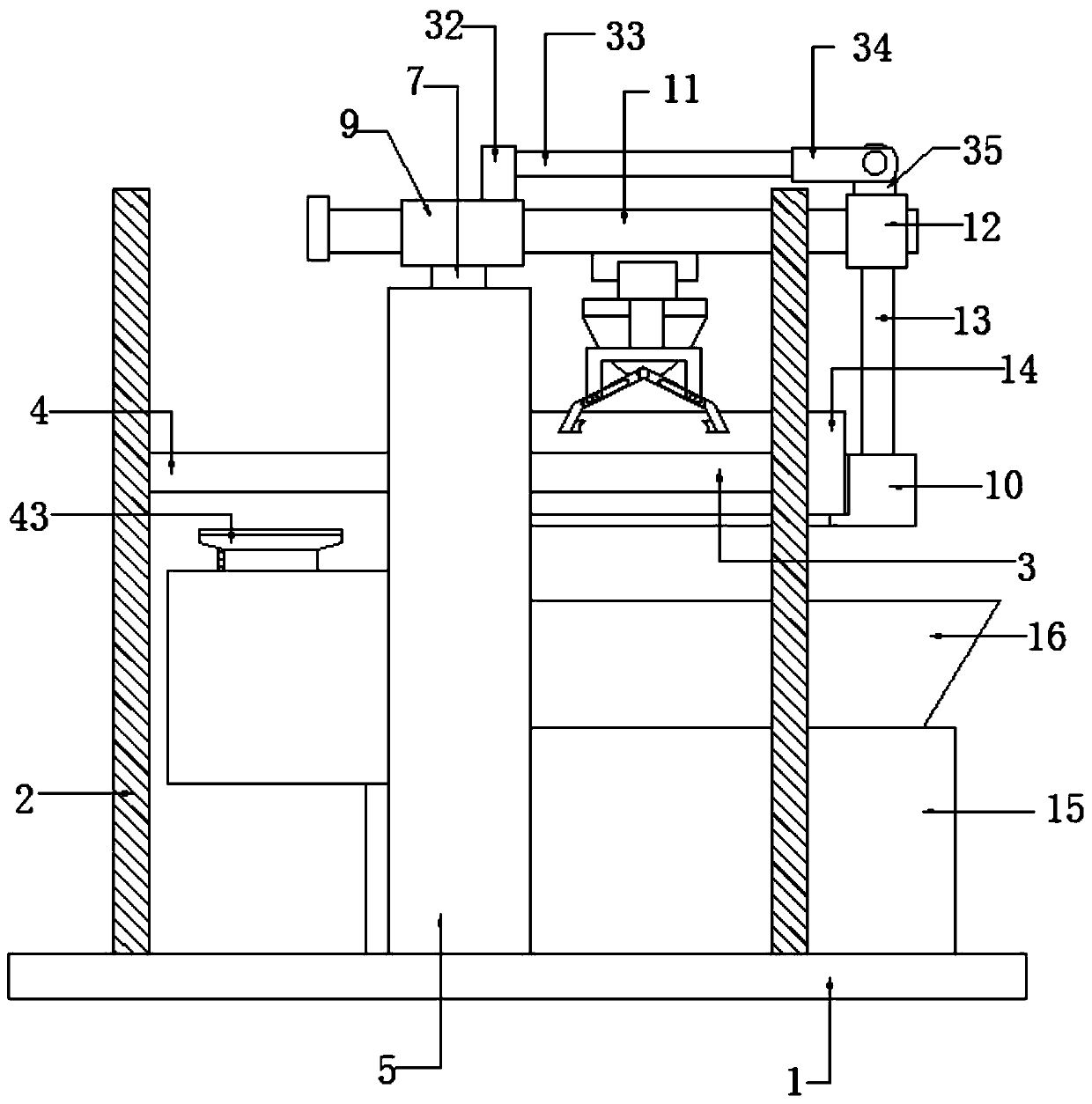 Soil recycling mechanism of flower transplanting machine