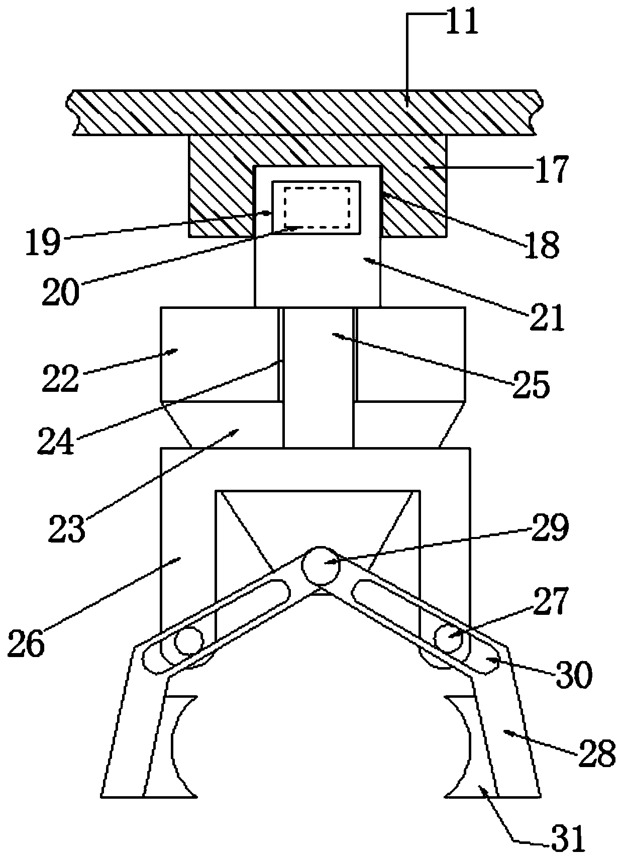 Soil recycling mechanism of flower transplanting machine