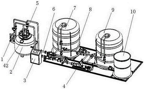 A test bench for resin transfer process and test method thereof