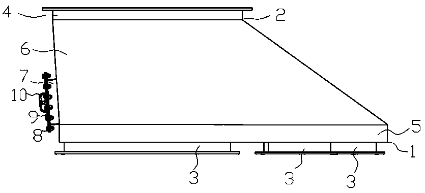 Inlet flow mixing pipe of desulfurizing tower