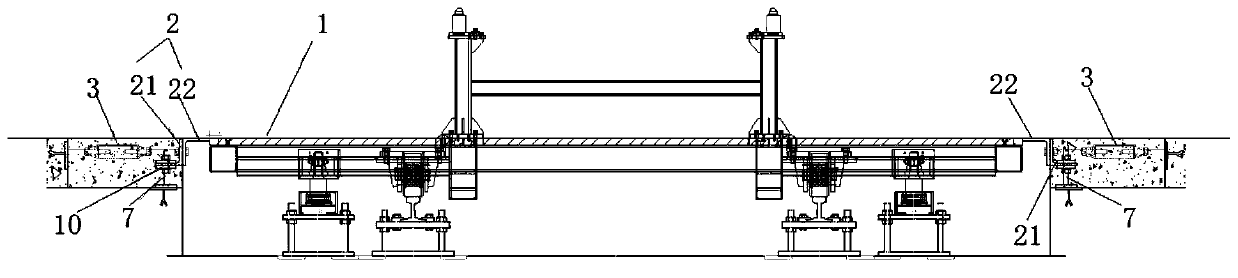 Adjustable guards for ground conveyor lines and ground conveyor lines