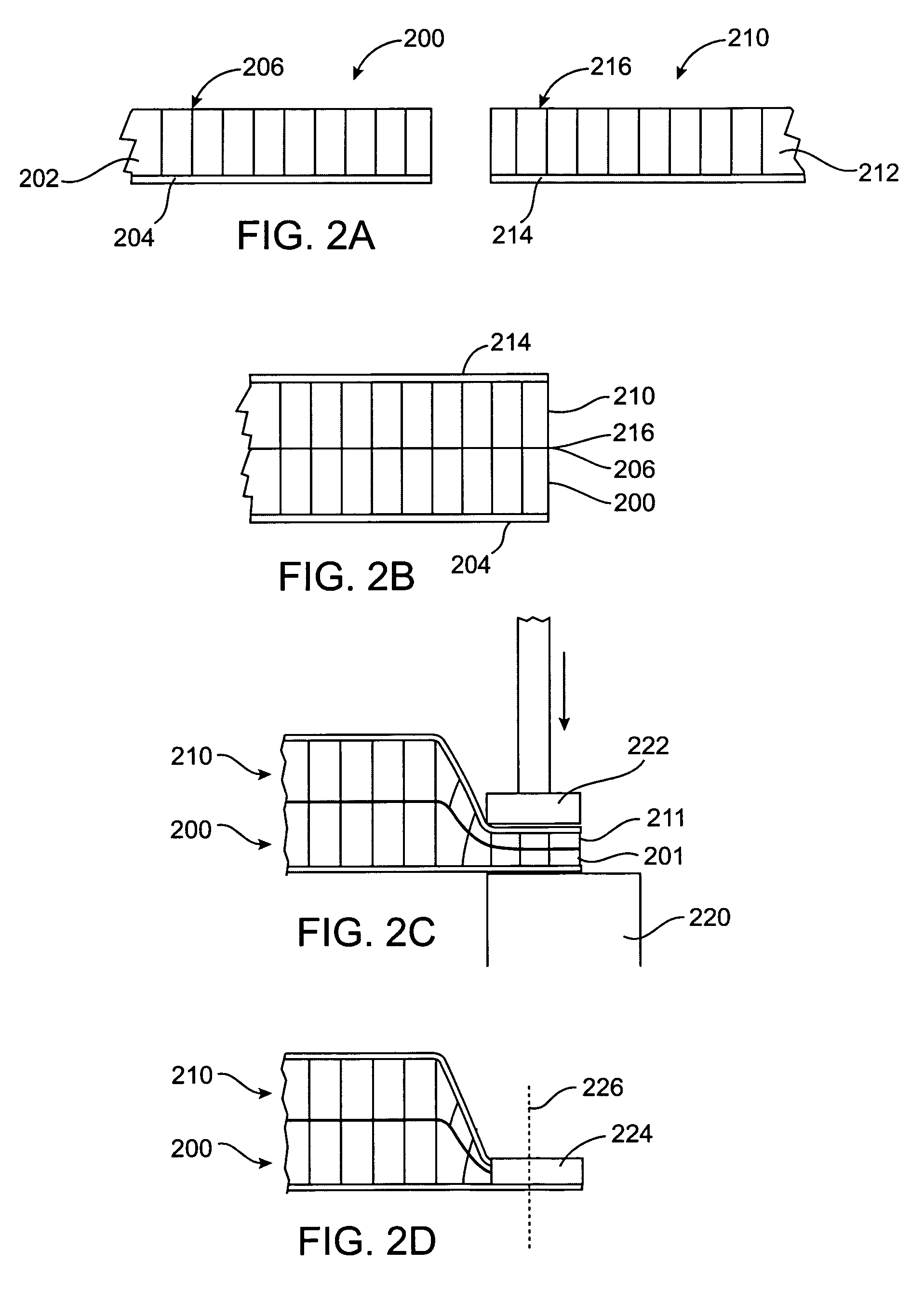 Multi-section mattress or mattress overlay and method of making same