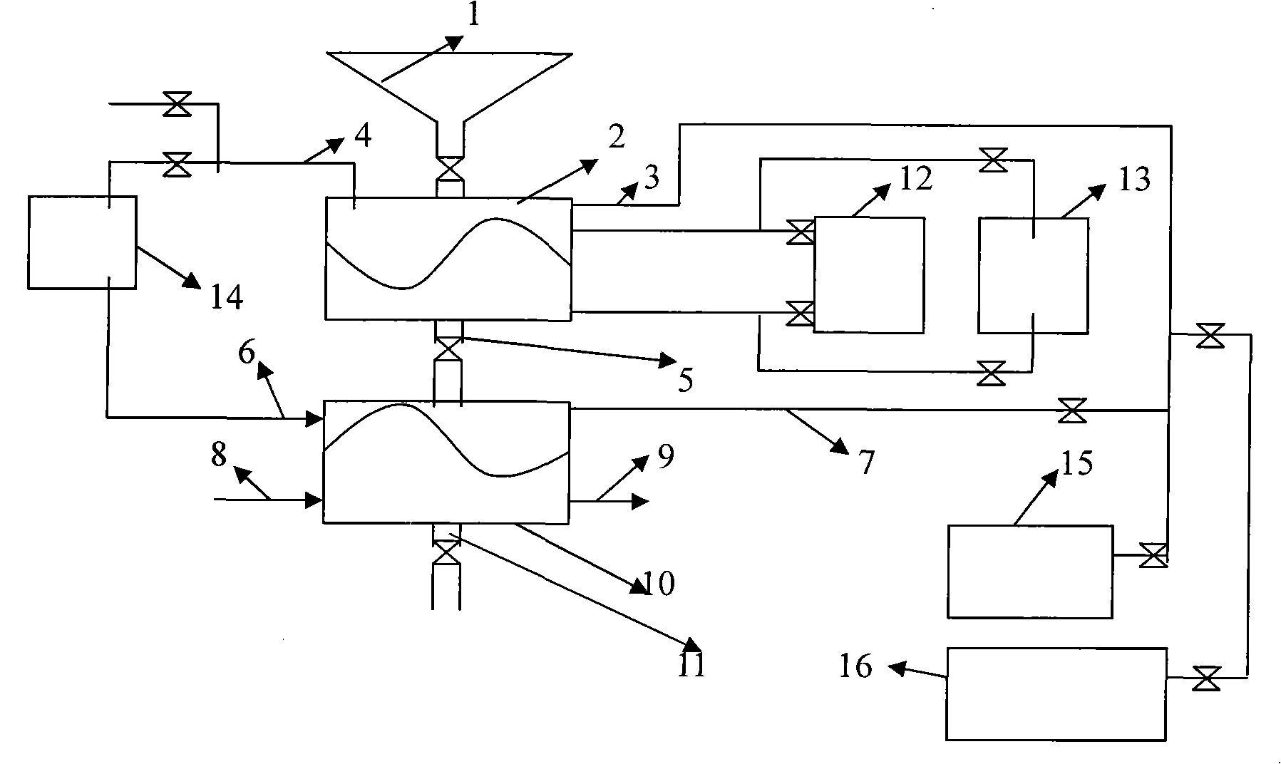 Method for preparing crystal II-type ammonium polyphosphate with distribution of high polymerization degree and narrow molecular weight, and device therefor