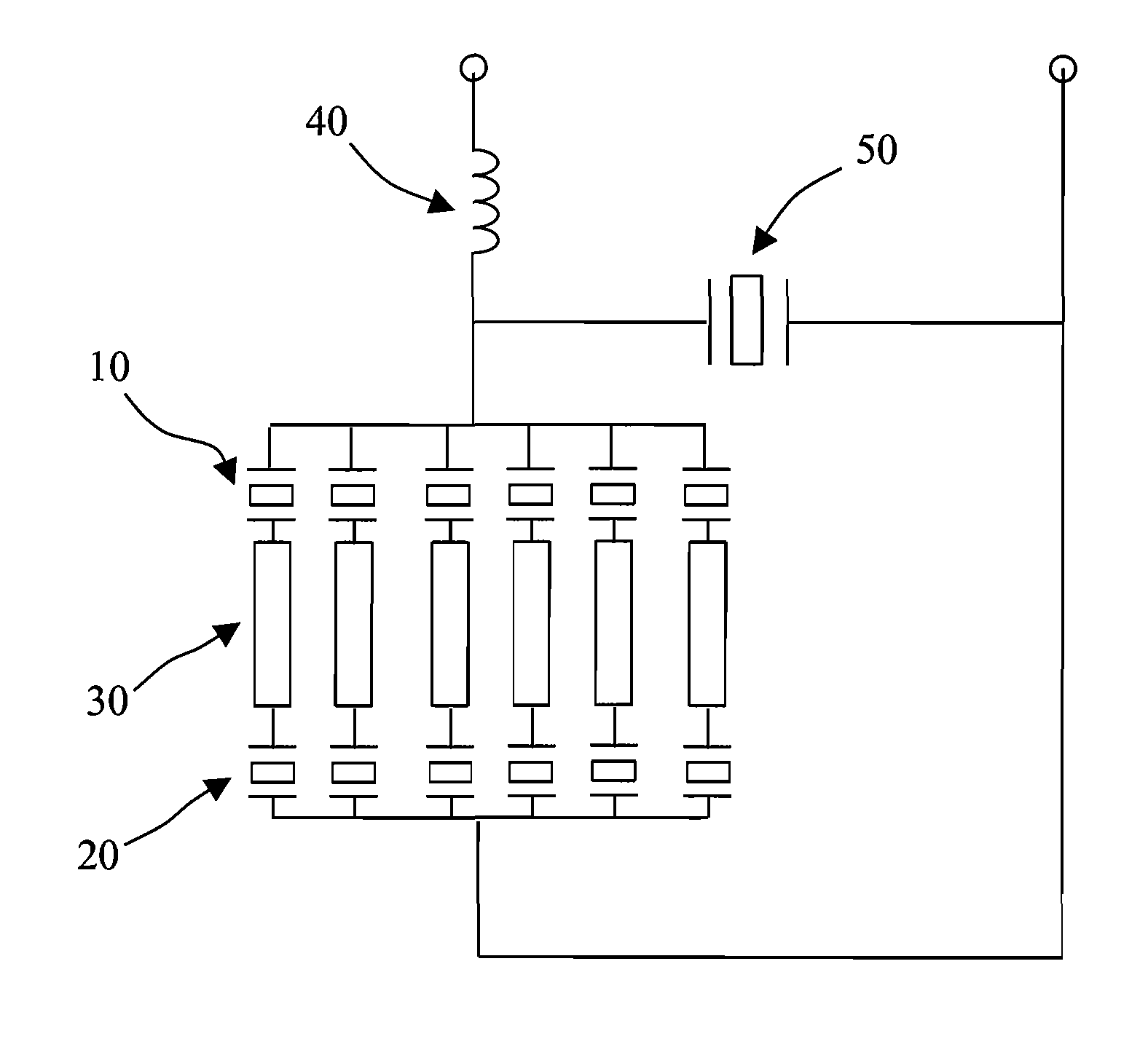 Piezoelectric cascade resonant lamp-ignition circuit