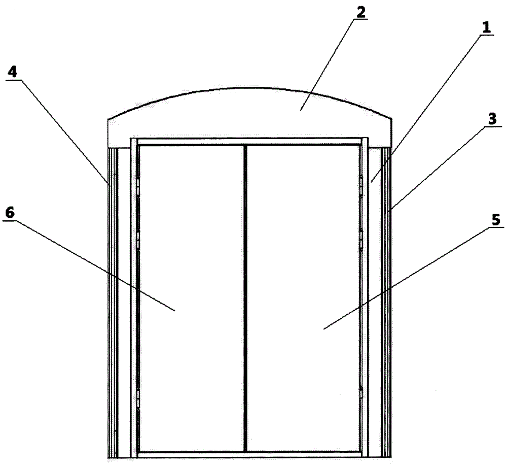 Royal roman double door