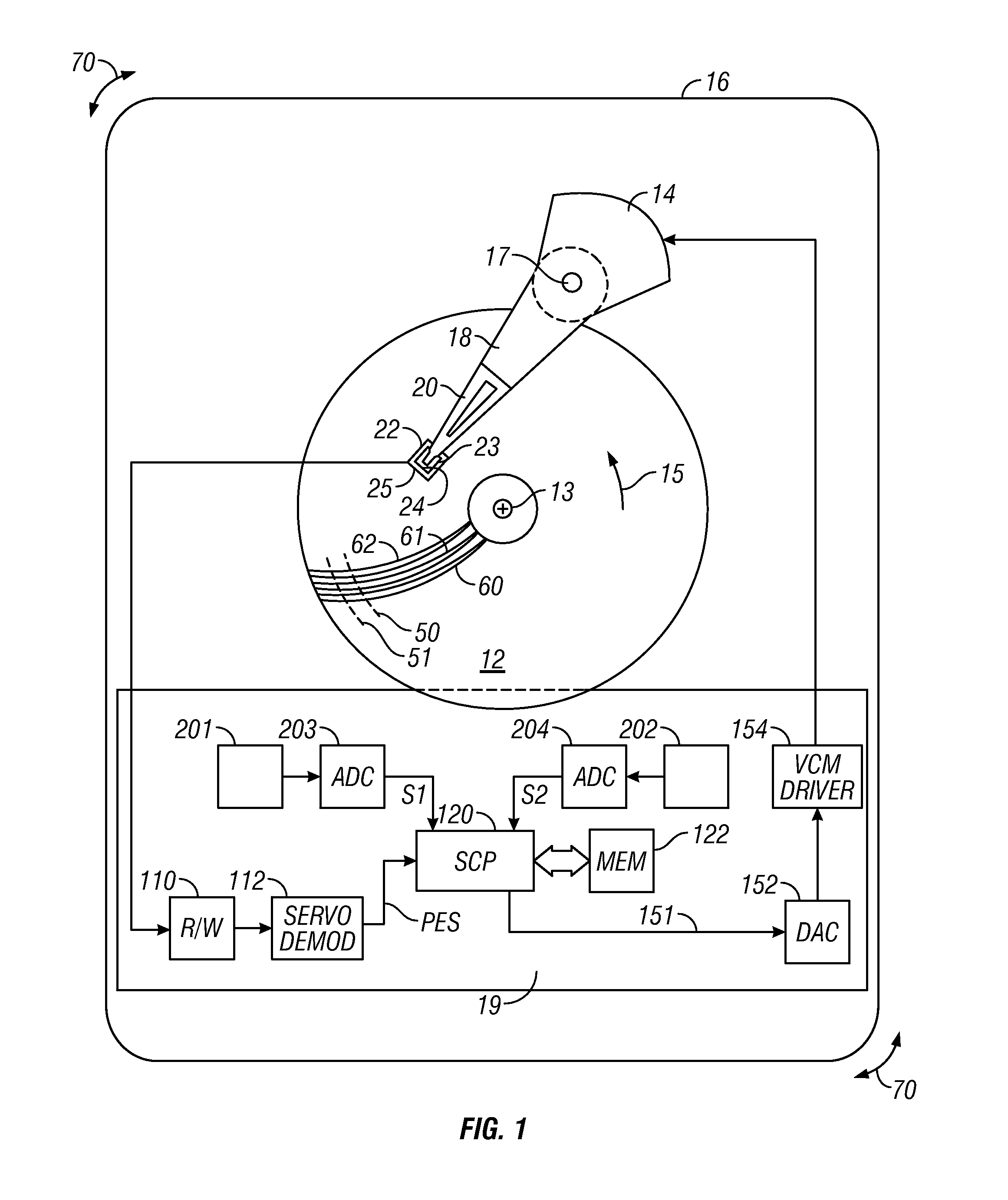 Magnetic recording disk drive with rotational vibration compensation having adaptive optimization of vibration sensor gains