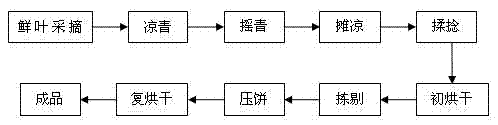 Tea cake of white tea and preparation method thereof