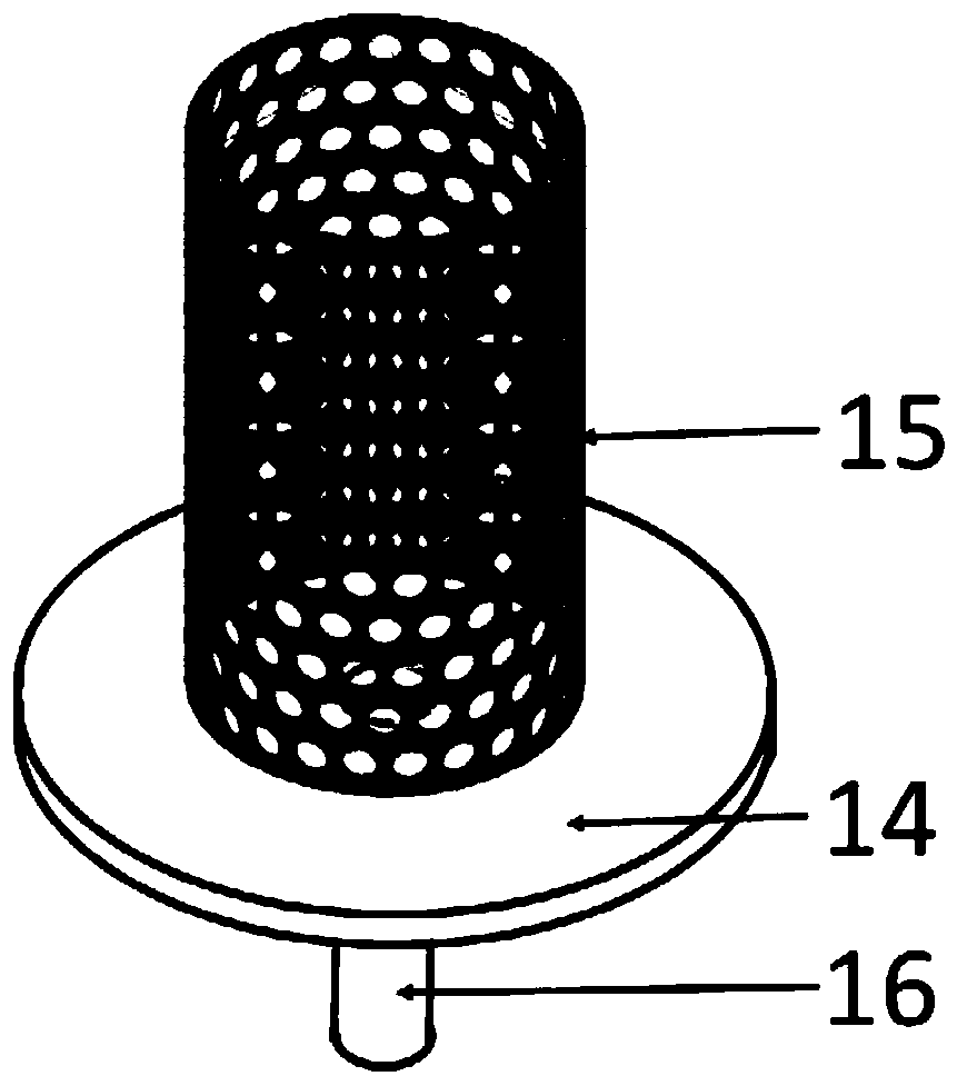 Cylindrical cathode nonequilibrium magnetron plasma gas aggregation cluster source and use method thereof